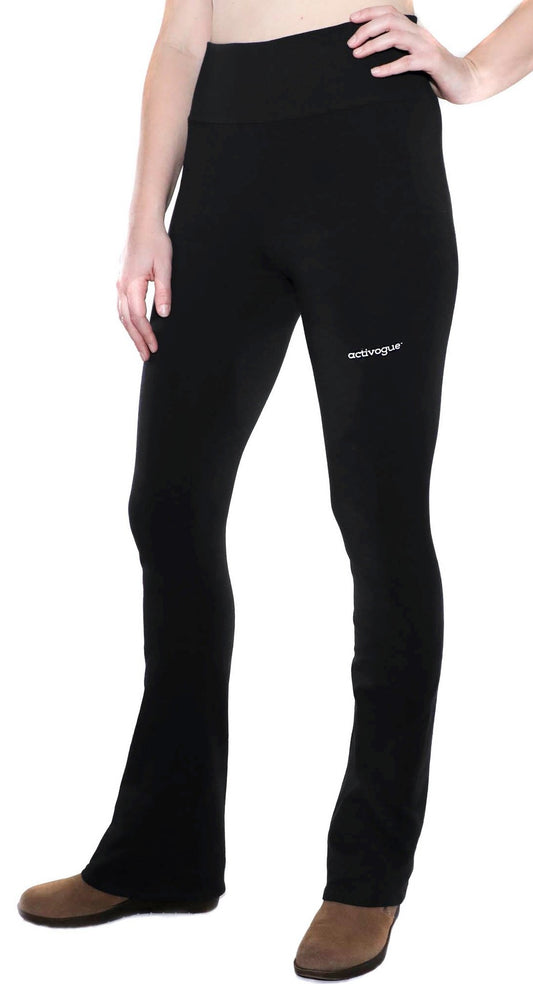 Women's Classic American high waisted bootcut yoga pants, Ethically made in USA.