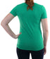 Women's Slim-fit  V-neck short sleeves T-shirt, Ethically made in USA.