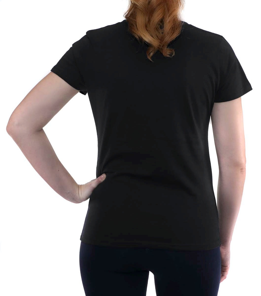 Women's crewneck 100% organic cotton T-shirt, Ethically made in USA.