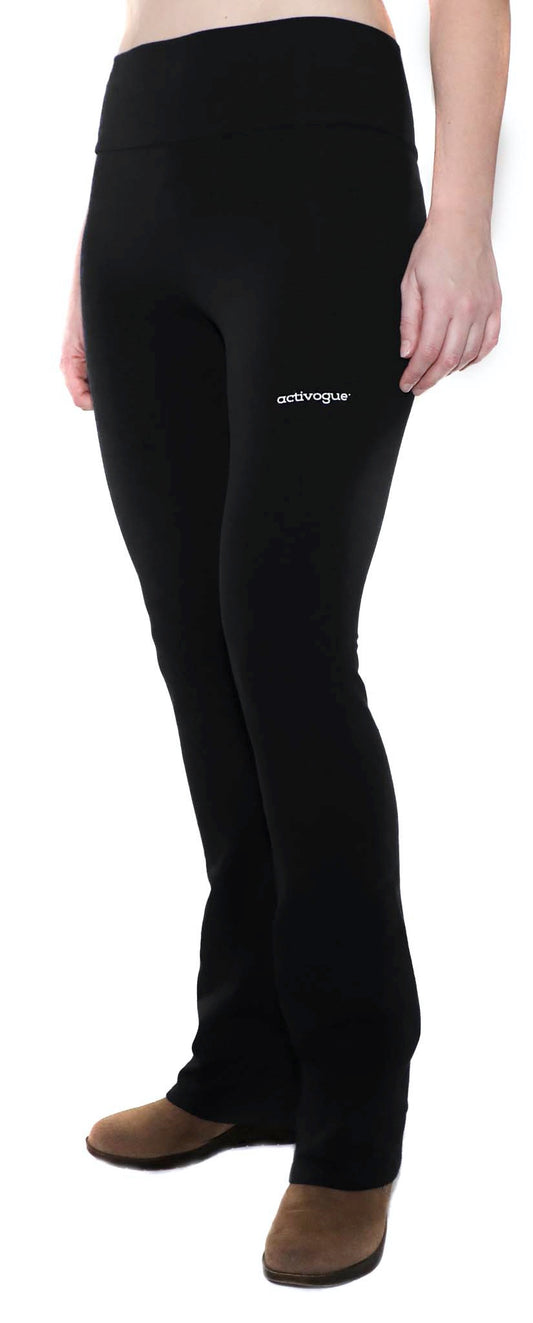 Women's Classic American high waisted bootcut yoga pants, Ethically made in USA.